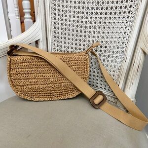 J.Jill Crocheted Woven Sling Bag